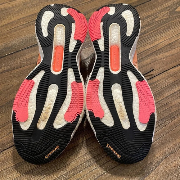 Adidas Solar Glide 5 Men's Sneakers Size 12.5 Flash Orange Turbo GX5470 EUC - Picture 6 of 8